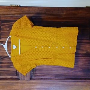 JCrew Factory Peplum Eyelet Blouse